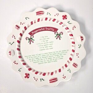 The White Barn Candle Co Christmas Plate Peppermint Truffle Recipe